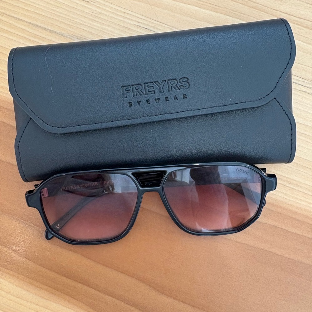 Freyrs Black and Brown Sunglasses